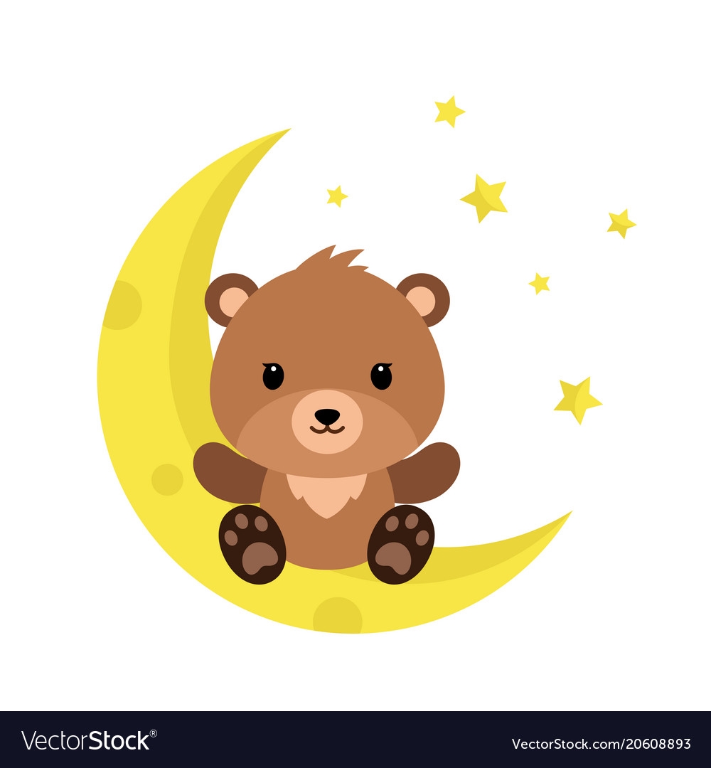 cute-cartoon-teddy-bear-on-the-moon-vector-20608893